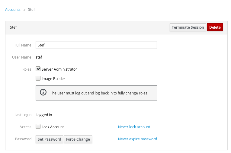 Account roles