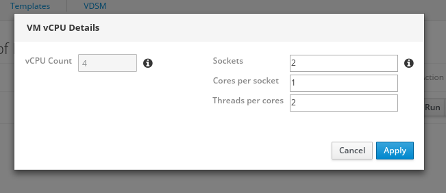 Machines vCPU